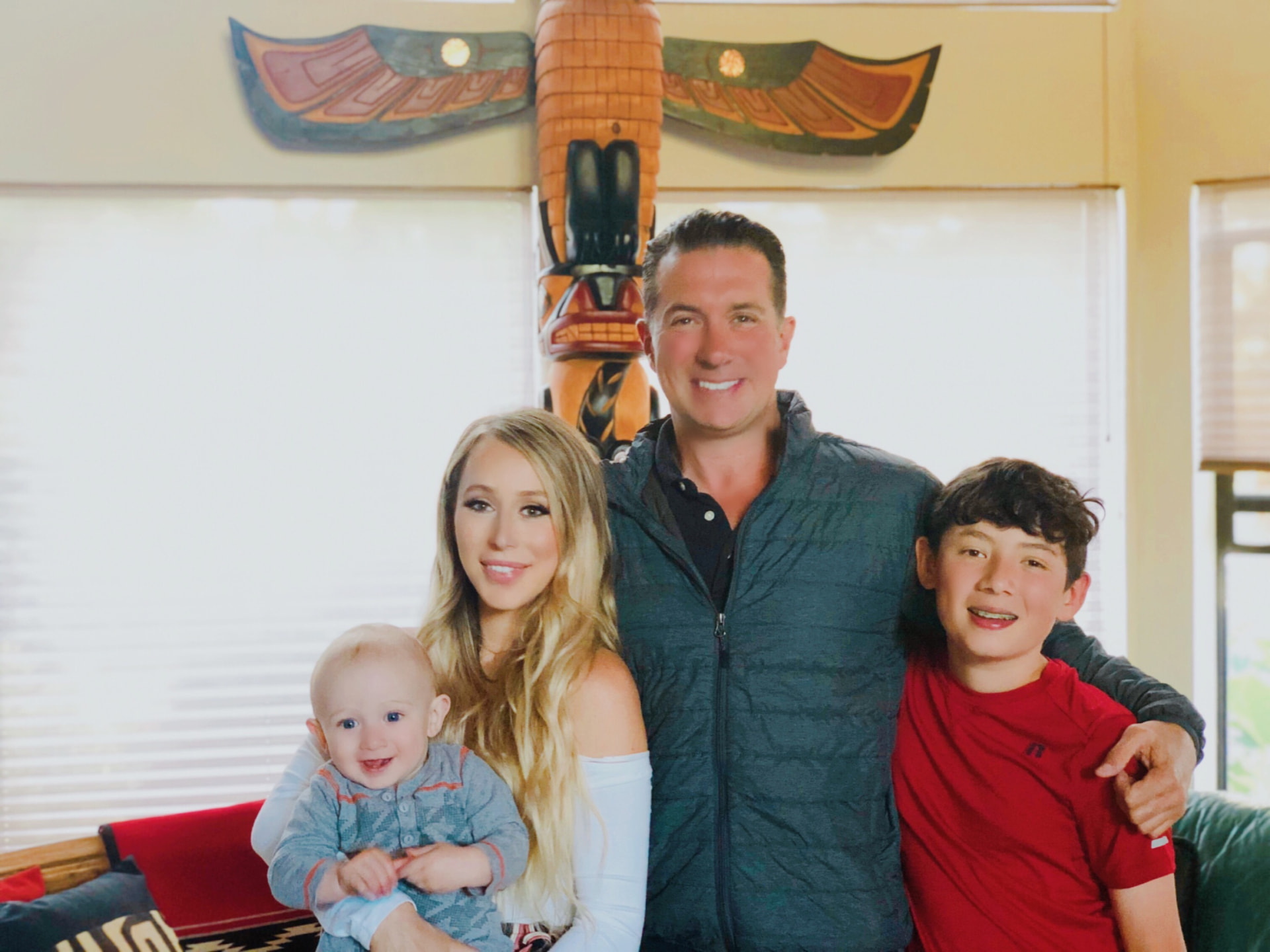 Brandon Frere at home in Sonoma County with his family