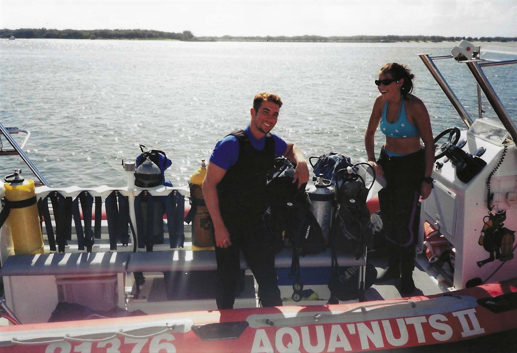 Dive boat off the Australian coast