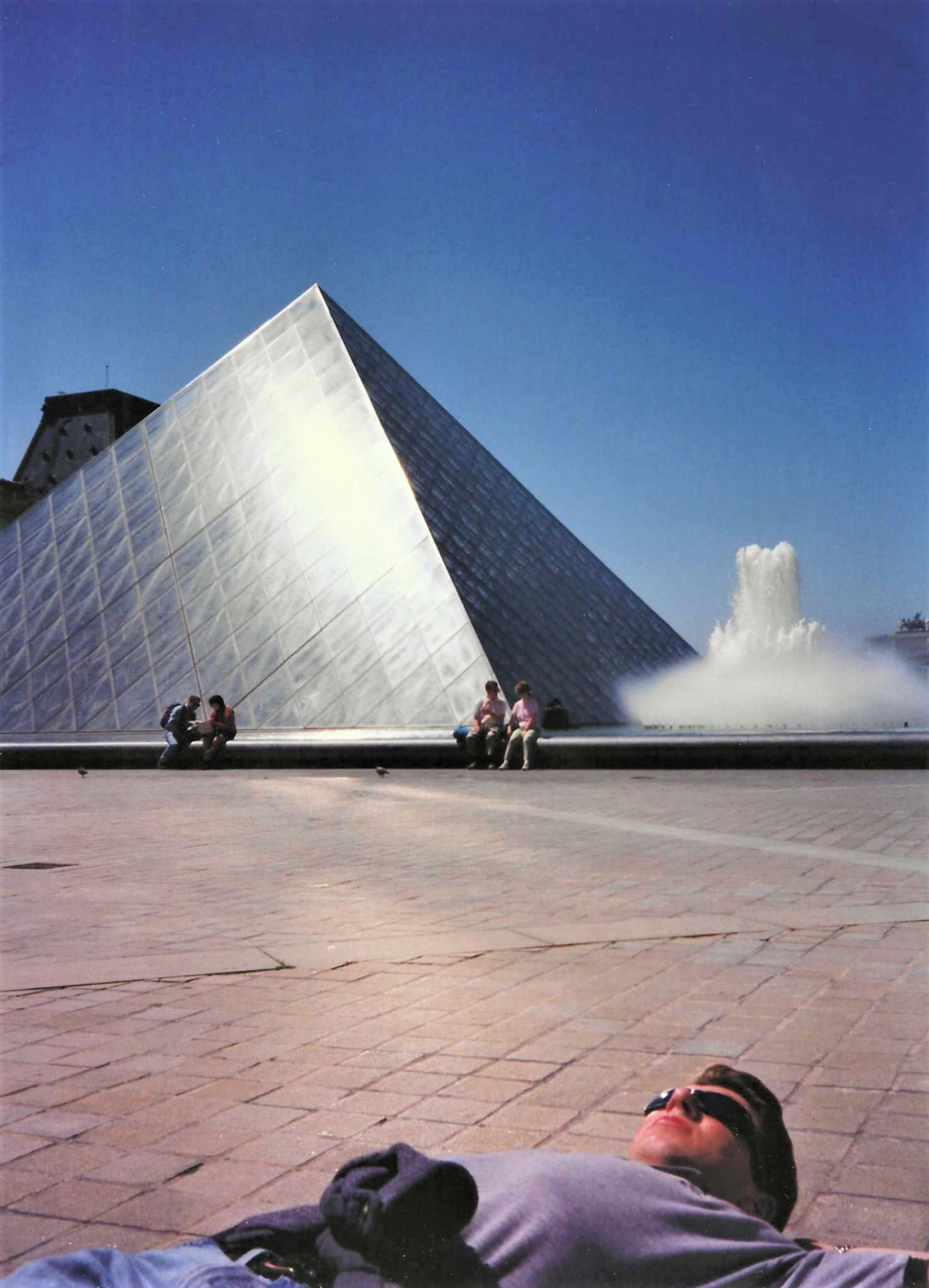 Paris — the Louvre pyramid, between semesters